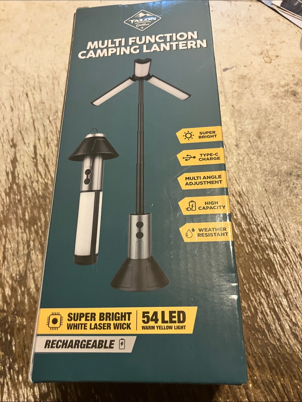 Multi-Function Camping Lantern - Silver/Black
